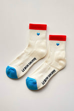 Load image into Gallery viewer, Girlfriend Socks Blue Heart

