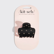 Load image into Gallery viewer, Rhinestone Puffy Claw Clip Black
