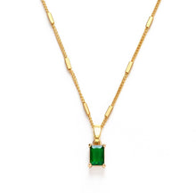 Load image into Gallery viewer, Emerald Green Pendant Necklace
