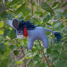 Load image into Gallery viewer, Donkey Felt Wool Christmas Ornament
