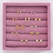 Load image into Gallery viewer, Dragonfly Studs On Velvet
