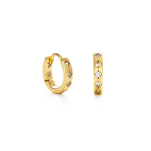 Load image into Gallery viewer, Amano Studio - 10mm Huggie Hoops with Starburst
