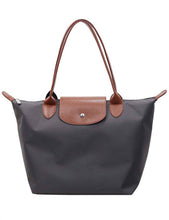 Load image into Gallery viewer, Sweetkama - Ladies Color Block Nylon Shoulder Tote Bag: Navy / OS
