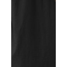 Load image into Gallery viewer, Naked Zebra - Linen Blend Rolled Sleeve Shirt: Black / L
