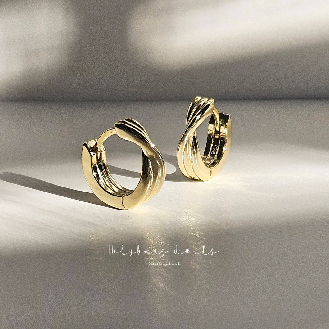 Twisted Hoop Earrings