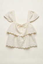 Load image into Gallery viewer, Embroidery Ruffle Top
