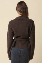 Load image into Gallery viewer, Olivaceous - Maci Belted Knit Jacket: TAUPE / M
