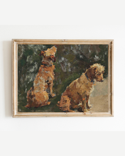 Load image into Gallery viewer, Two Pups Antique Art Print: 5x7
