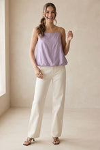 Load image into Gallery viewer, Naked Zebra - Billowy Cami Top With Bubble Hem: Light Brown / M
