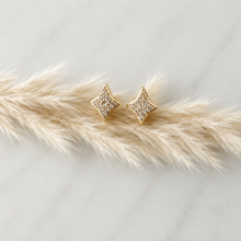 Load image into Gallery viewer, CZ Pave Star Stud Earrings

