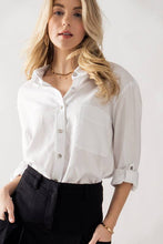 Load image into Gallery viewer, Bella Basic Relaxed Button Down Shirt
