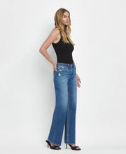 Load image into Gallery viewer, VERVET by FLYING MONKEY - MID RISE FULL LENGTH WIDE LEG JEANS T6613: SECURE / 27

