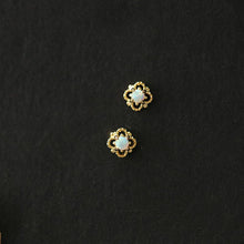 Load image into Gallery viewer, Dainty Opal Four Leaf Clover Earrings

