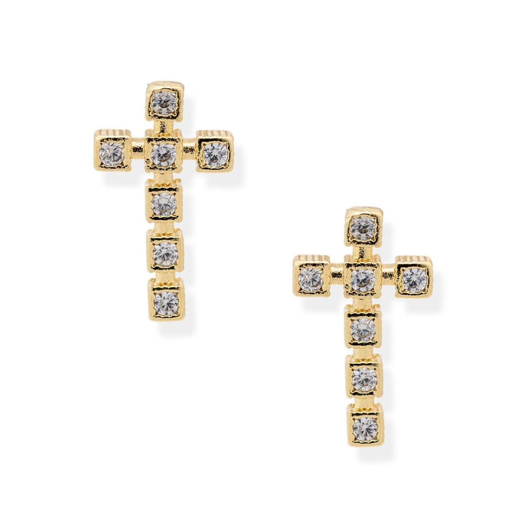 Bracha Faith Cross Earrings
