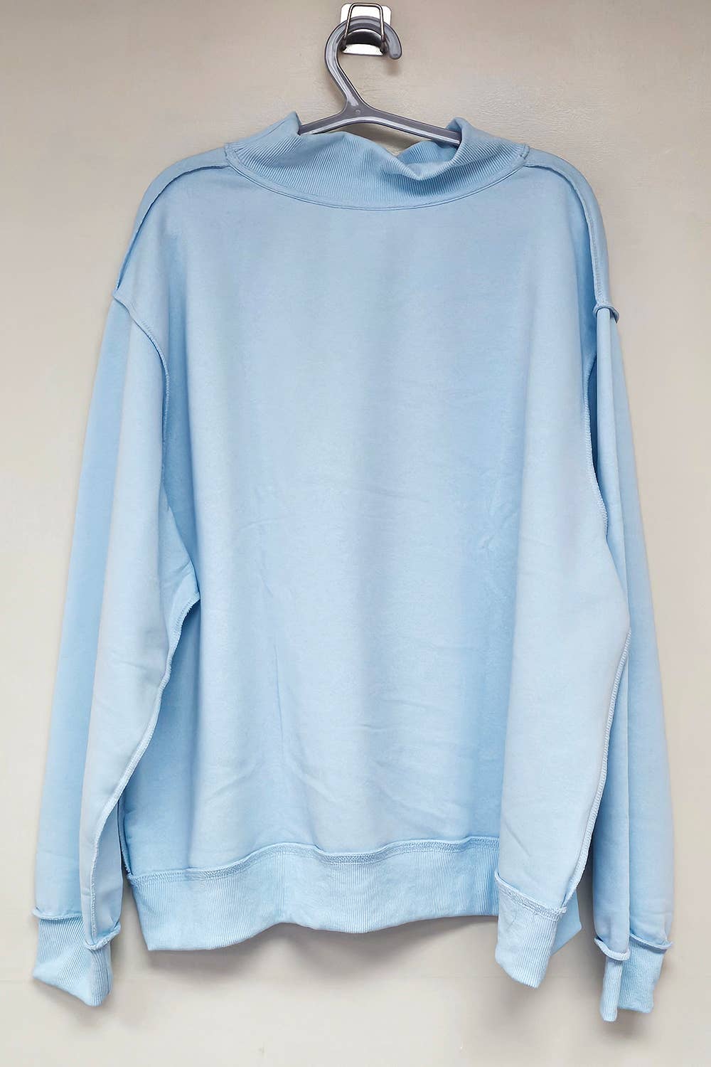 Reversible Mock Neck Sweatshirt