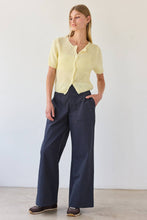 Load image into Gallery viewer, Navy Wide Leg Pants

