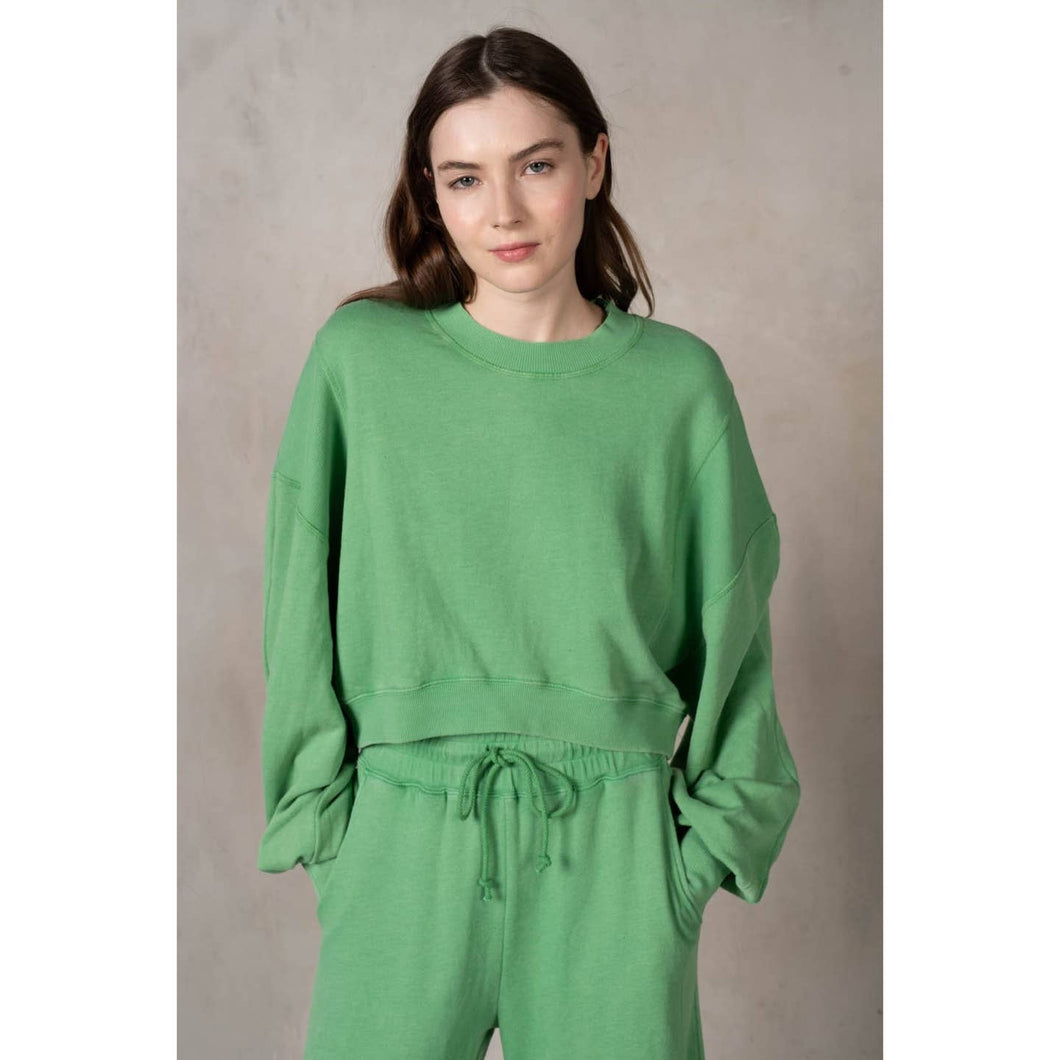 Mia Sweatshirt - Field Greeen