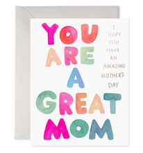 Load image into Gallery viewer, A Great Mom/Mother's Day Greeting Card
