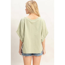 Load image into Gallery viewer, Oversized Elastic Cuff Top
