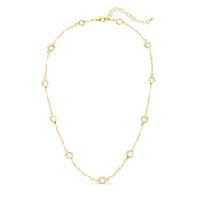 Load image into Gallery viewer, Framed Crystal Accented Collar Necklace
