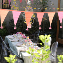 Load image into Gallery viewer, Talking Tables - Pink Fabric Bunting Decoration - 10ft, Barbie Party

