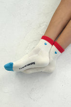 Load image into Gallery viewer, Girlfriend Socks Blue Heart
