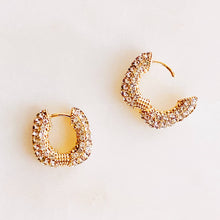 Load image into Gallery viewer, Shine Up Square Huggie Hoop Earrings

