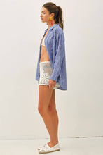 Load image into Gallery viewer, Be Cool - COTTON LINEN BLEND LONG SLEEVE BUTTON UP SHIRT-CHAMBRAY: CHAMBRAY / M

