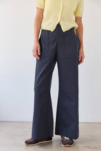 Load image into Gallery viewer, Navy Wide Leg Pants
