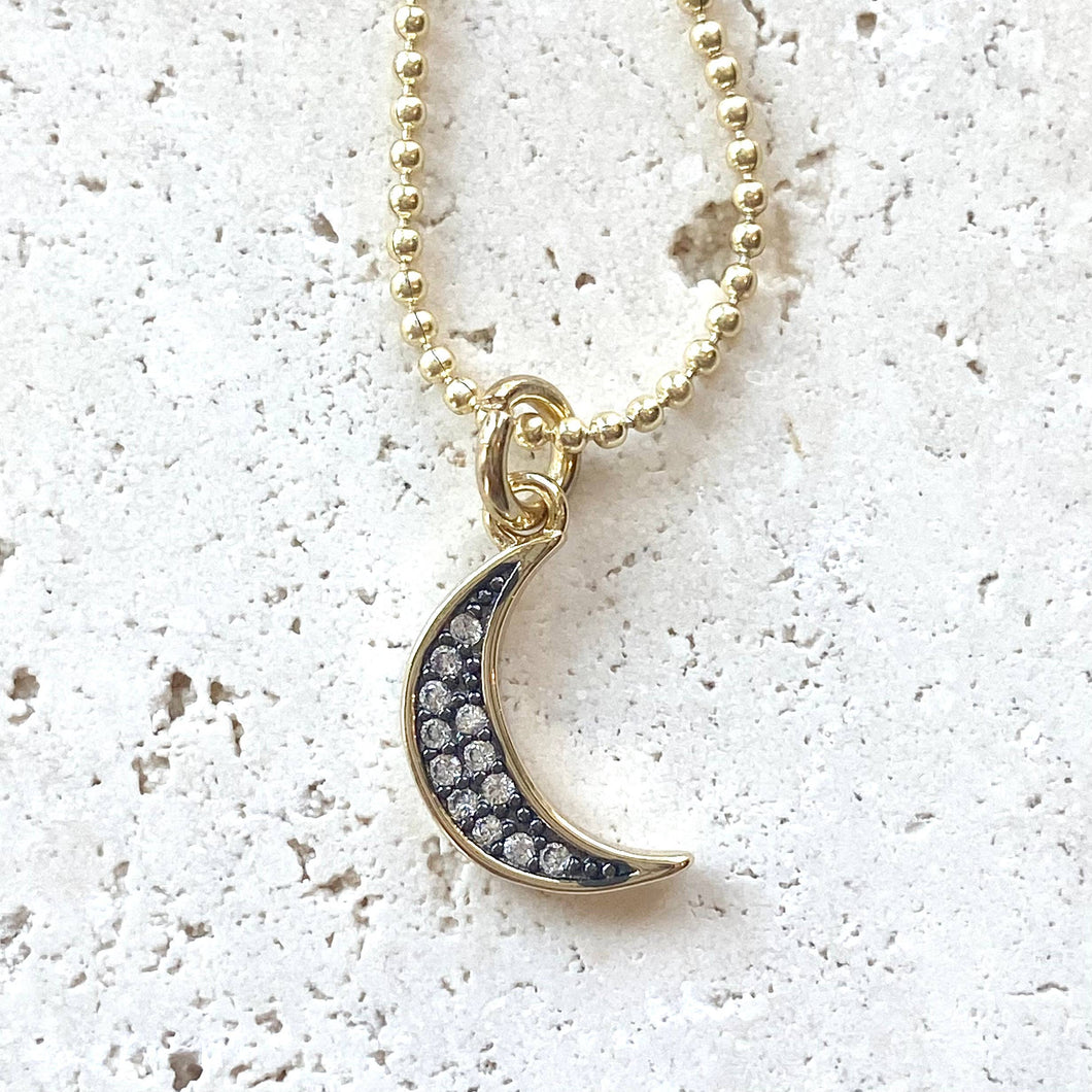 Gold Moon Necklace