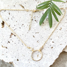 Load image into Gallery viewer, Gold Circle Necklace
