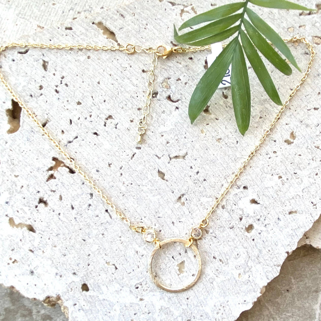 Gold Circle Necklace