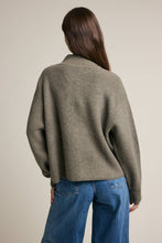 Load image into Gallery viewer, Half Zip Mock Neck Knit Sweater

