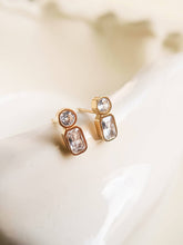 Load image into Gallery viewer, Flânerie by MAIQ - Zaid 18K Gold Non-Tarnish Mini CZ Stud: Yellow Gold
