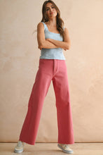 Load image into Gallery viewer, MIOU MUSE - MMP623   STRAIGHT WIDE LEG DENIM PANTS: CREAM / M
