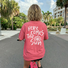 Load image into Gallery viewer, Hey Jude Graphic Tees - Here Comes The Sun Graphic Tee: Melon / M
