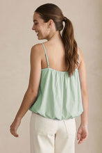 Load image into Gallery viewer, Naked Zebra - Billowy Cami Top With Bubble Hem: Light Brown / L
