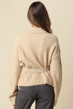 Load image into Gallery viewer, Olivaceous - Maci Belted Knit Jacket: TAUPE / S
