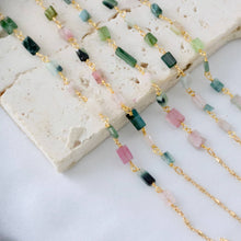Load image into Gallery viewer, Tourmaline Chip Necklace

