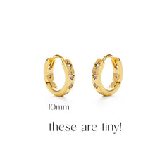 Load image into Gallery viewer, Amano Studio - 10mm Huggie Hoops with Starburst
