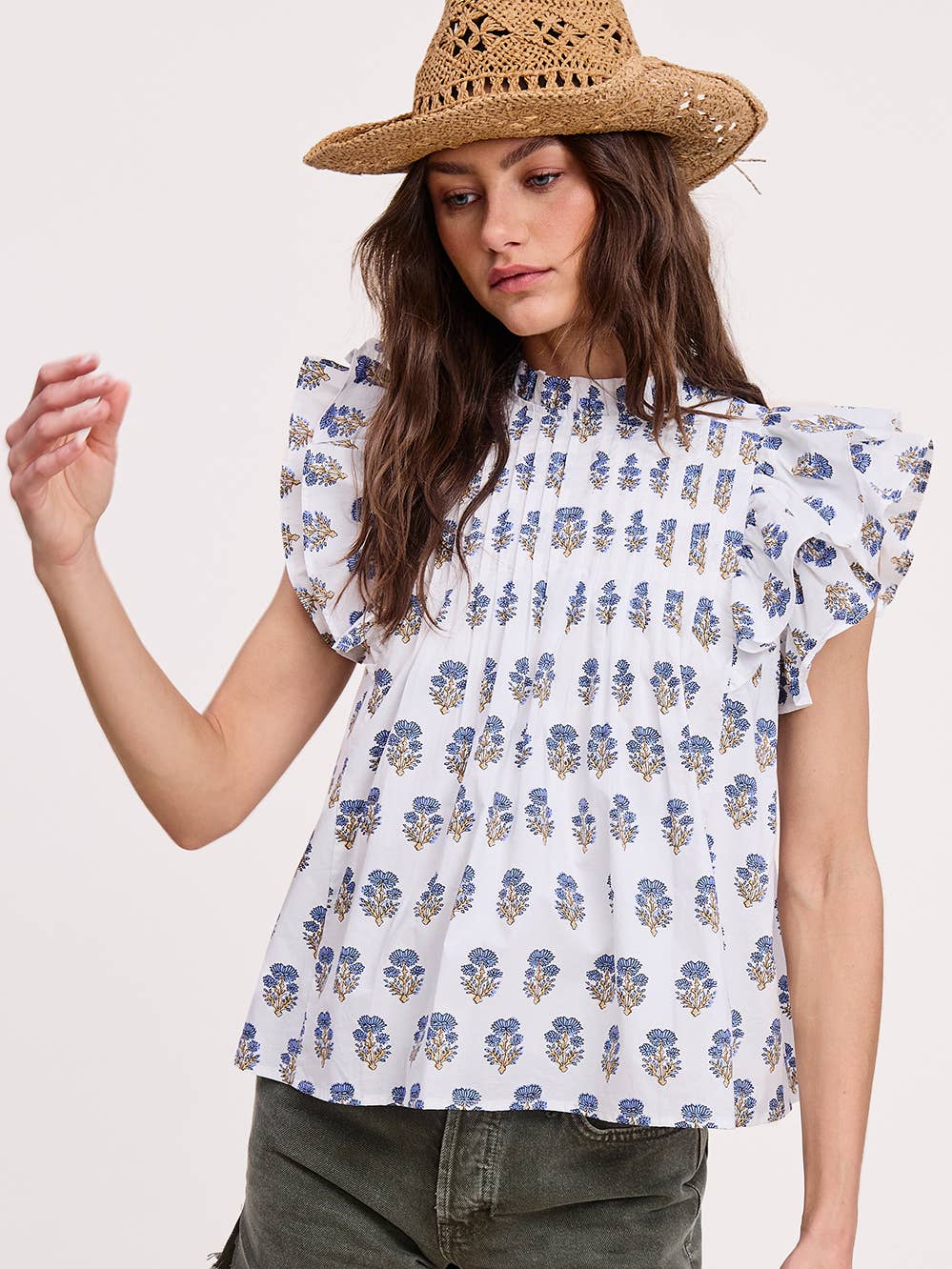 Breezy Flutter Sleeve Top