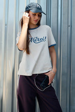 Load image into Gallery viewer, Merci Embroidered Tee
