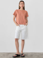 Load image into Gallery viewer, MOD REF - The Lanie Top | Everyday Cotton T-Shirt: BUTTER / SMALL
