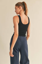 Load image into Gallery viewer, KIMBERLY C - Midnight Blue Classic Style Wide Leg Pants: L / Midnight Blue
