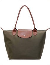 Load image into Gallery viewer, Sweetkama - Ladies Color Block Nylon Shoulder Tote Bag: Navy / OS
