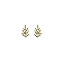 Load image into Gallery viewer, Dainty Gold Small Leaf Stud Earrings

