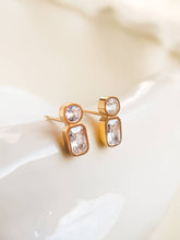 Load image into Gallery viewer, Flânerie by MAIQ - Zaid 18K Gold Non-Tarnish Mini CZ Stud: Yellow Gold
