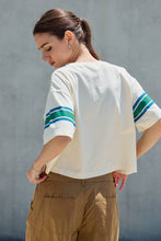 Load image into Gallery viewer, Retro Stripe Boxy Tee

