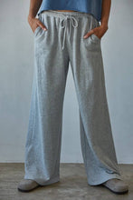 Load image into Gallery viewer, By Together - L8515 | Knit Cotton French Terry Side Pockets Wide Leg Pants: Off White / S
