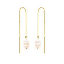 Load image into Gallery viewer, Pearl Threader Earrings
